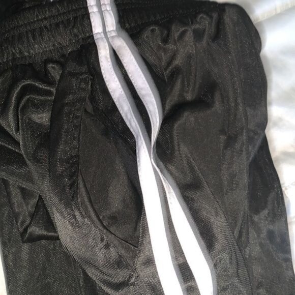 Range Performance Black Polyester Track Pants L With Side Stripes & Elastic Wais - Picture 3 of 9